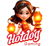 Hotdog Gaming slots logo for engaging and rewarding slot games